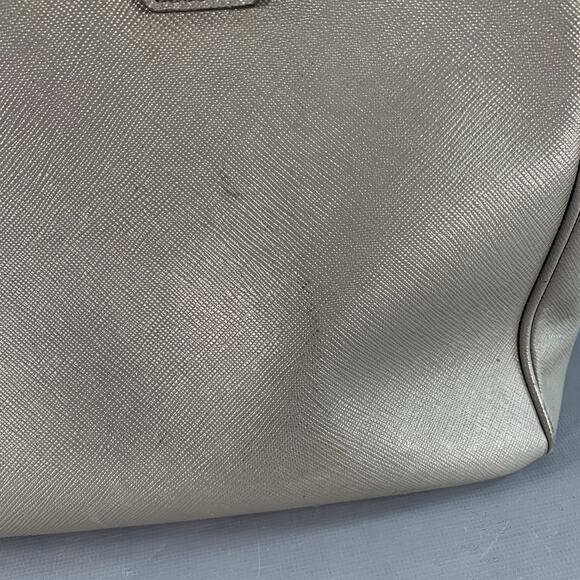PRADA Galleria Grey Saffiano Leather Top Handles Handbag - Picture 11 of 14